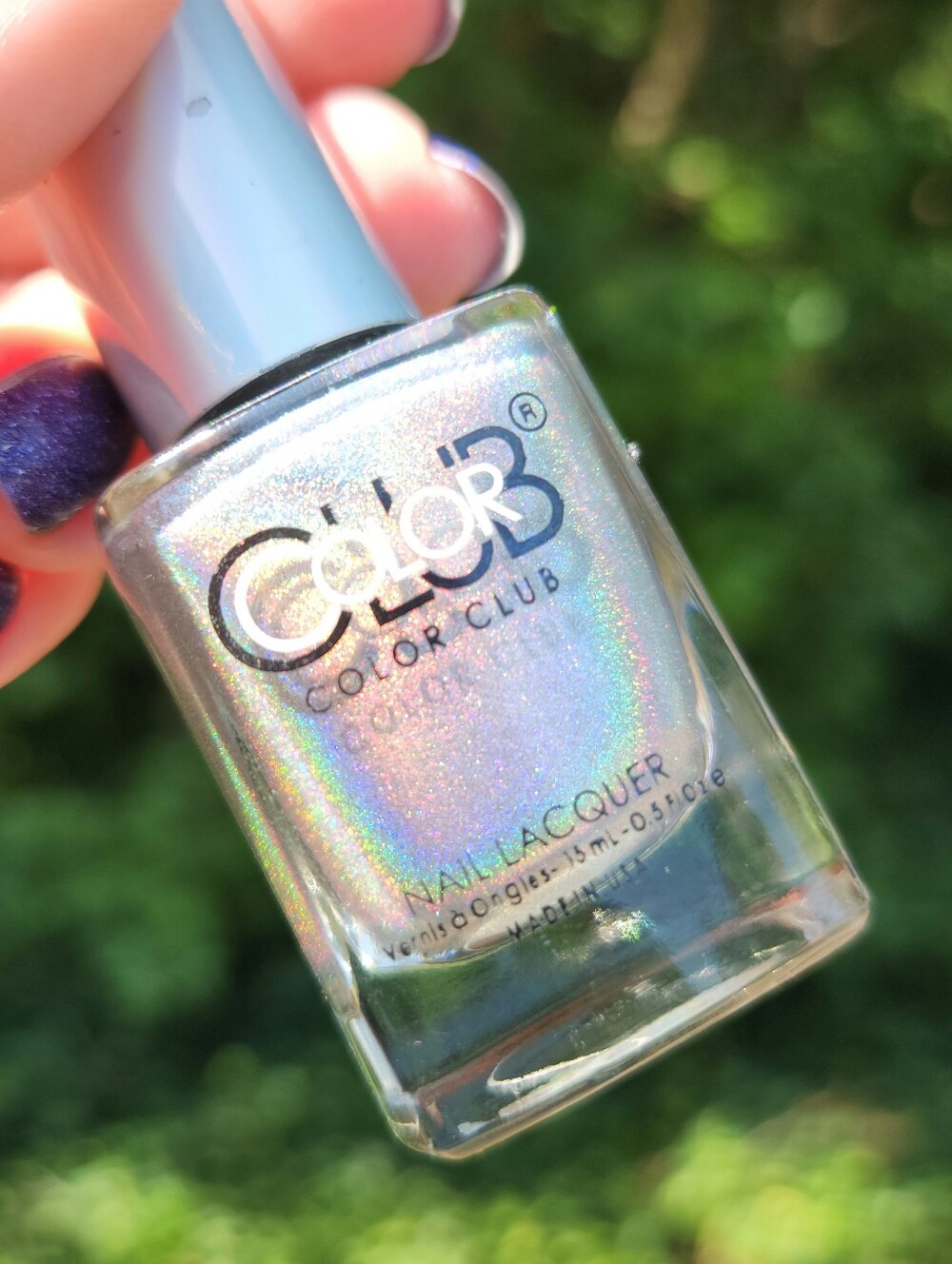 Color Club ✨️ Harp On It ✨️ Silver Linear Holographic Polish 🌈 Discontinued
